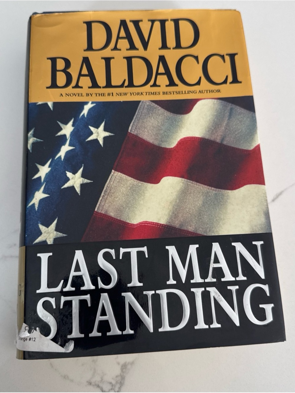 David Baldacci "Last Man Standing" Hardcover - American Flag Cover